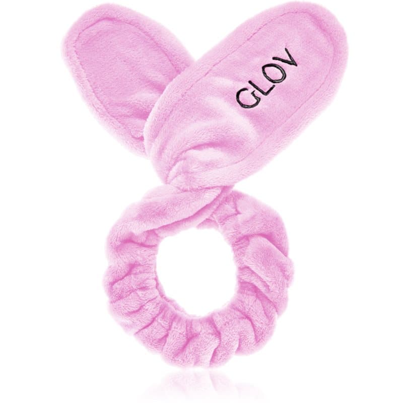 GLOV Bunny Ears Headband Make-up haarband Pink 1 st