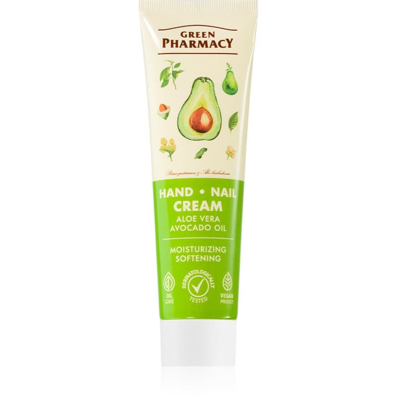 Green Pharmacy Aloe Hand Cream Hydraterende en Verstevigende Crème voor handen en nagels 100 ml