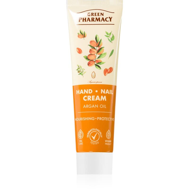 Green Pharmacy Argan Hand Cream Voedende en Beschermende Crème voor handen en nagels 100 ml