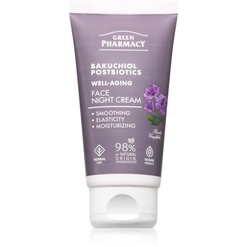 Green Pharmacy Bakuchiol & Postbiotics Night Face Cream Hydraterende Anti-Rimpel Nachtcrème 50 ml