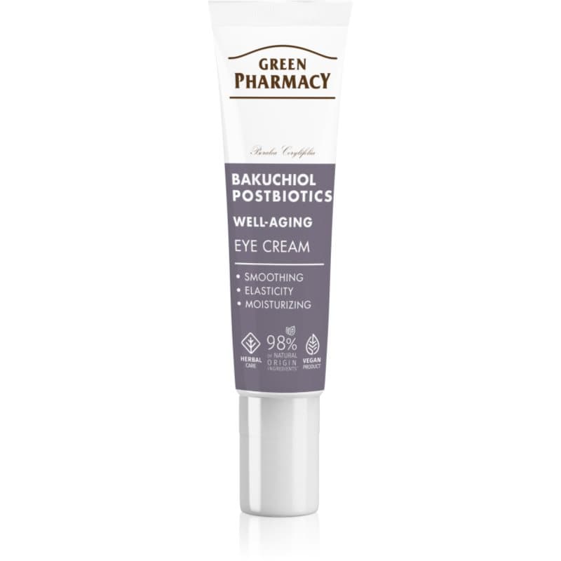 Green Pharmacy Bakuchiol & Postbiotics Eye Cream Oogcrème tegen tekenen van Huidveroudering 15 ml