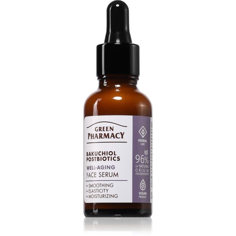 Green Pharmacy Bakuchiol & Postbiotics Serum gezichtsserum tegen huidveroudering 30 ml