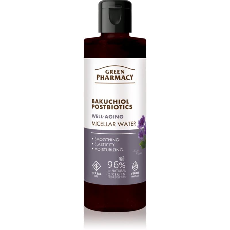Green Pharmacy Bakuchiol & Postbiotics Micellar Water Micellair Water tegen Veroudering en voor Versteviging van de Huid 200 ml