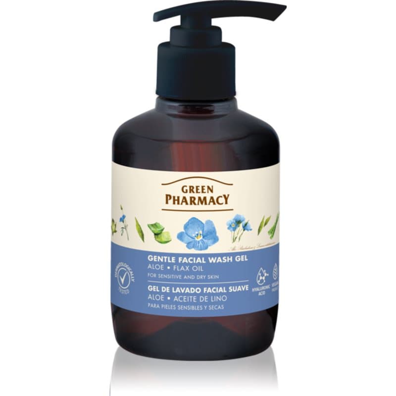 Green Pharmacy Aloe Wash Gel Zachte Reinigingsgel voor Gevoelige Huid 270 ml
