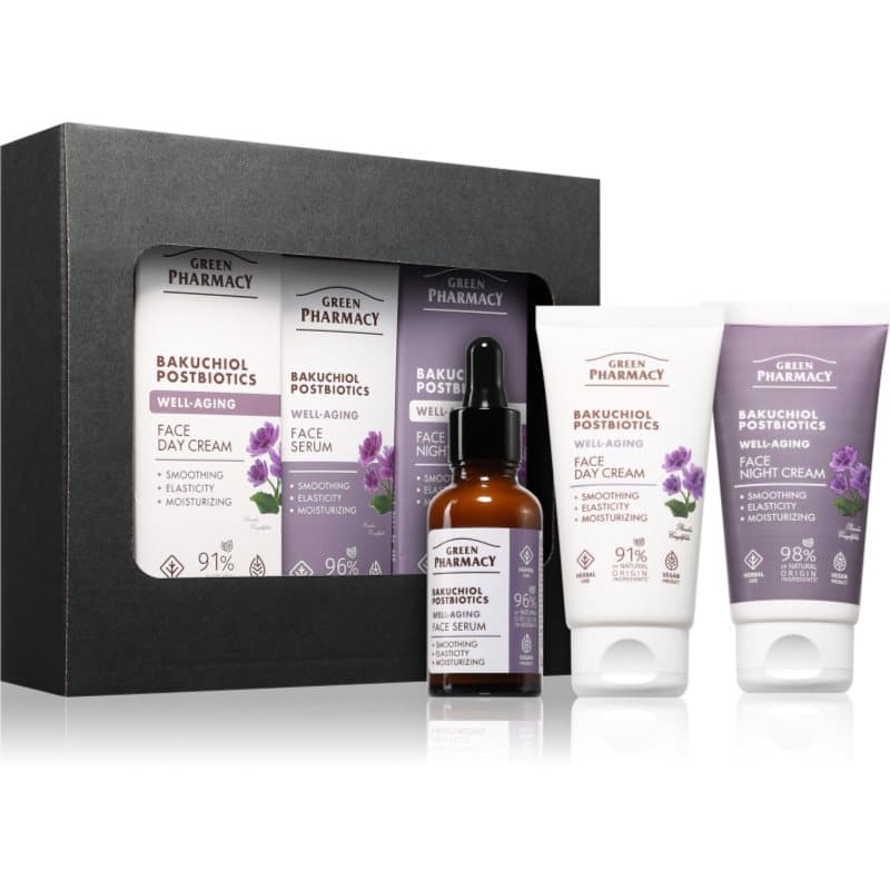 Green Pharmacy Bakuchiol & Postbiotics Set Gift Set tegen Huidveroudering