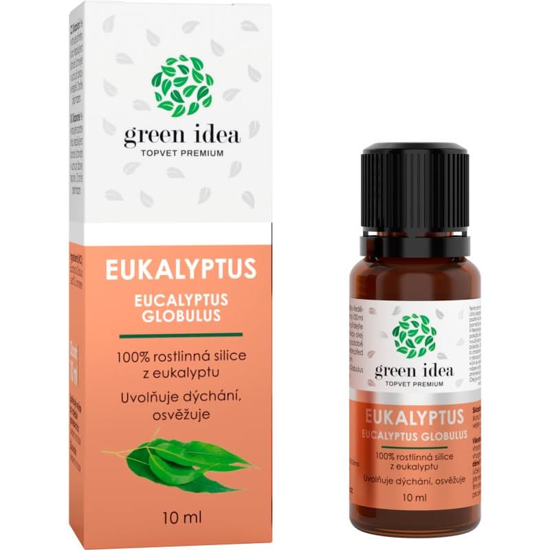 Green Idea Eukalyptus 100% Essentiële Olieën ter ondersteuning van de normale werking van het ademhalingssysteem 10 ml