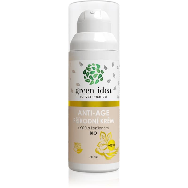 Green Idea Antiage natural cream with Q10 and ginseng Crème voor Rijpe Huid 50 ml