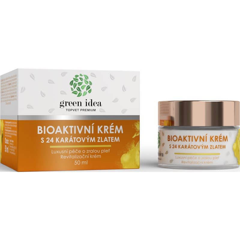 Green Idea Bioaktivní krém s 24 karátovým zlatem luxe verzorging voor Rijpe Huid 50 ml