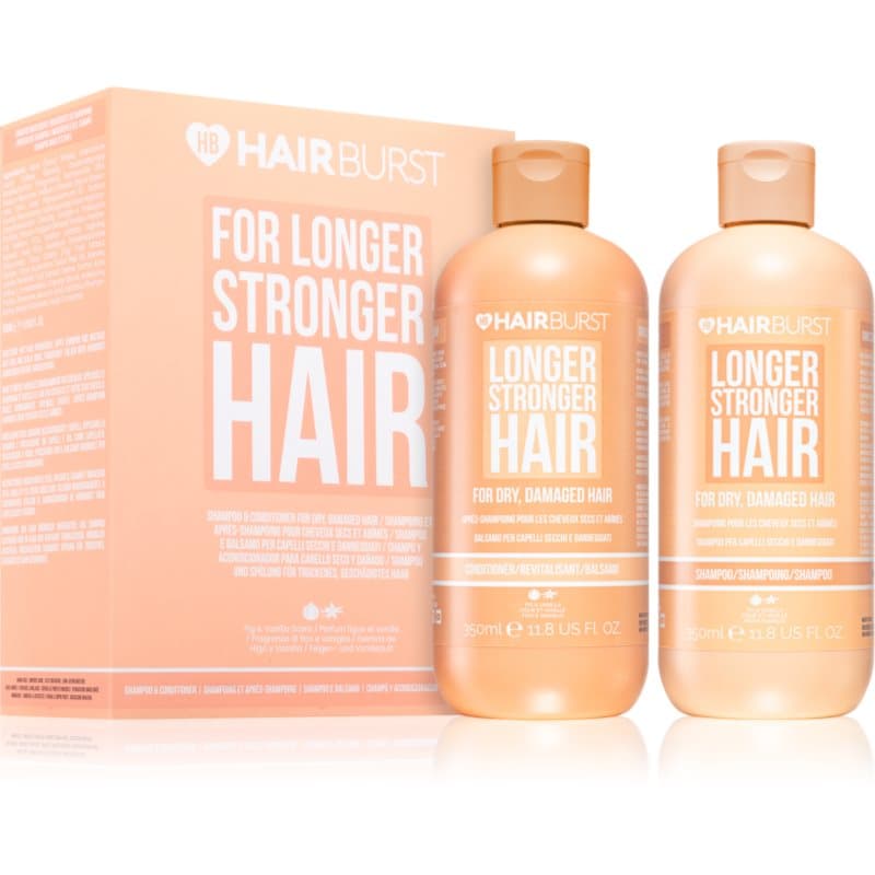 Hairburst Longer Stronger Hair Dry, Damaged Hair Set Gift Set voor Droog en Beschadigd Haar