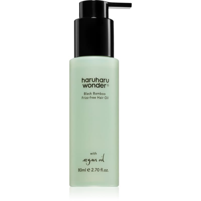 Haruharu Wonder Black Bamboo Frizz-free Hair Oil Lichte olie voor Onhandelbaar en Pluizig Haar 80 ml