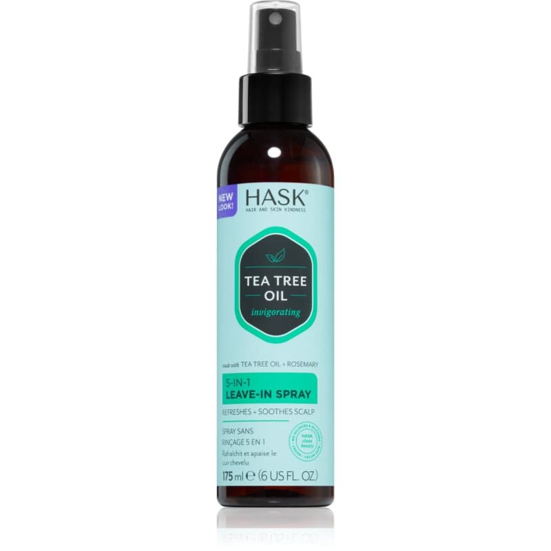 HASK Tea Tree Oil & Rosemary Leave-in Spray voor Droge en Jeukende Hoofdhuid 175 ml