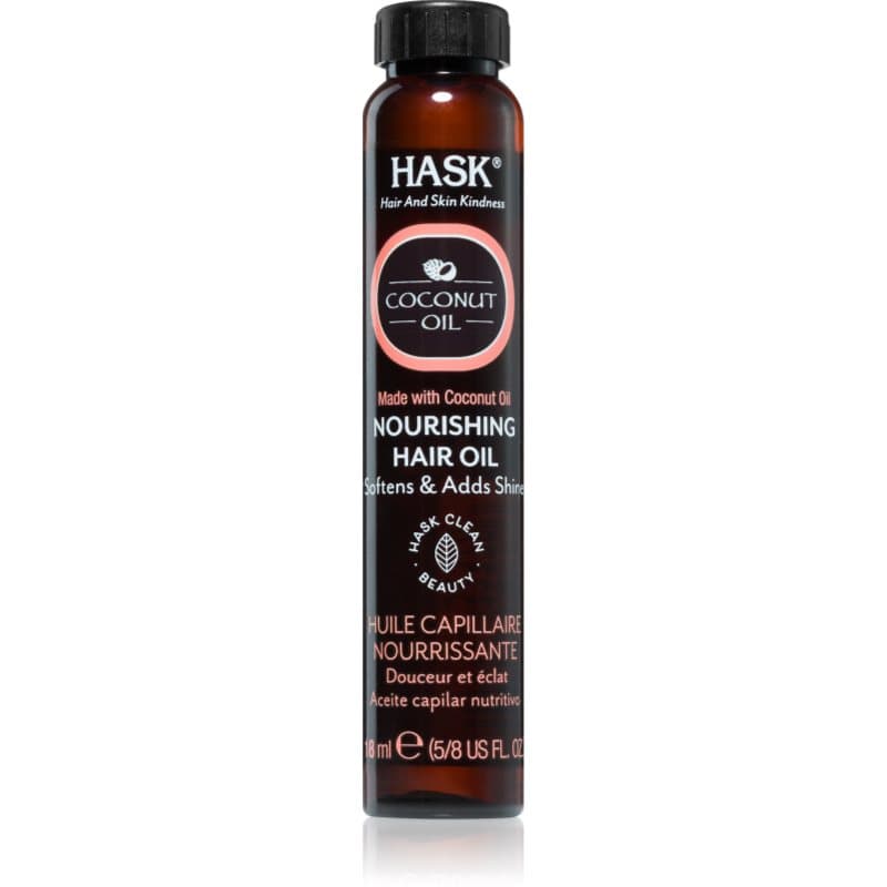 HASK Monoi Coconut Oil Verfaaiende Olie voor Glanzend en Zacht Haar 18 ml