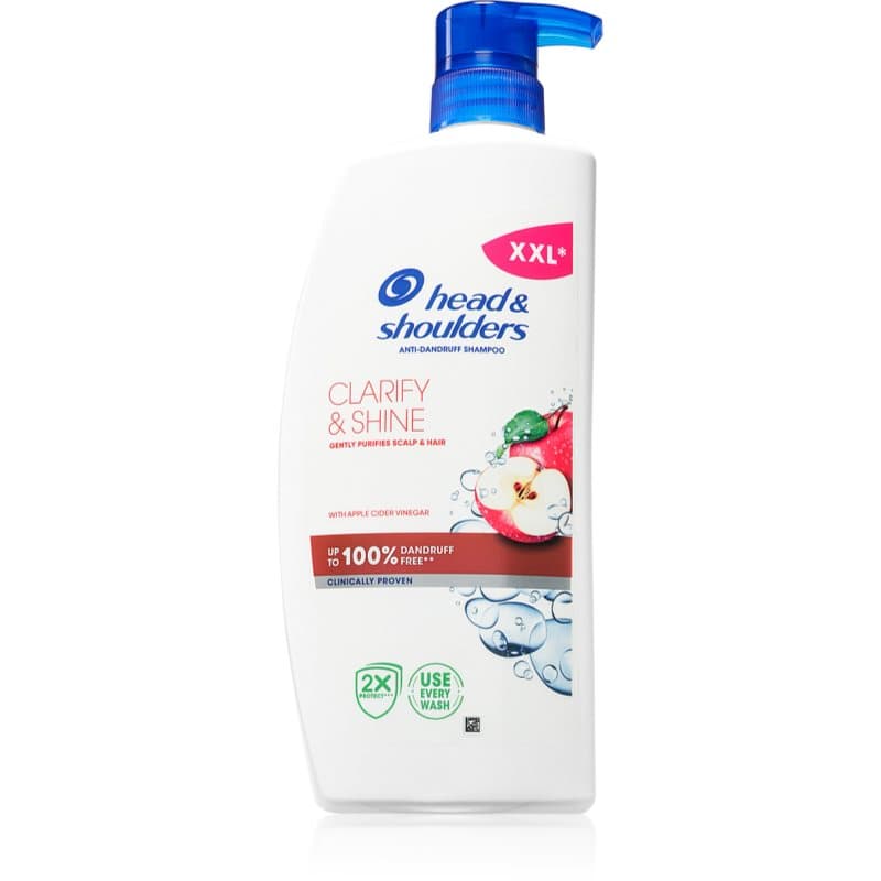 Head & Shoulders Clarify&Shine Apple Cider Anti-Ross Shampoo 800 ml