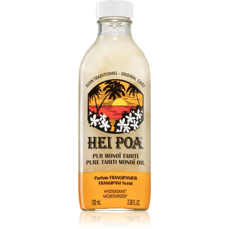 Hei Poa Pure Tahiti Monoï Oil Frangipani Multifunctionele Olie voor Lichaam en Haar 100 ml