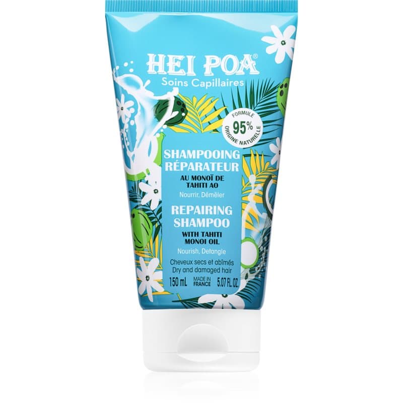 Hei Poa Tahiti Monoi Oil Tiara Shampoo voor Droog en Beschadigd Haar 150 ml