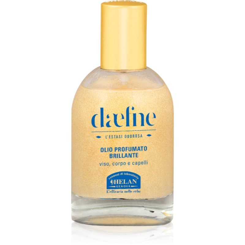 Helan Daefne Multifunctionele droog olie met glitters voor Gezicht, Lichaam en Haar 50 ml