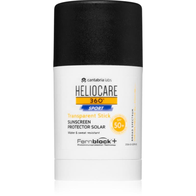 Heliocare 360° Sport Transparent Stick Zonnebrandcrème Stick SPF 50+ 25 g