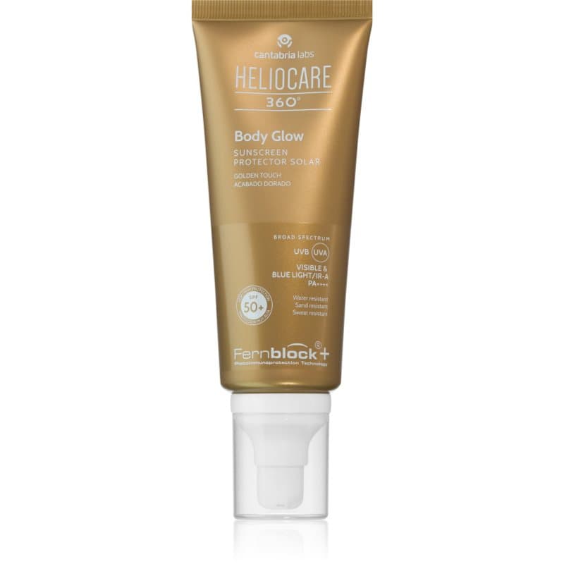 Heliocare 360° Body Glow glitter bodygel voor het Zonnen SPF 50+ 100 ml