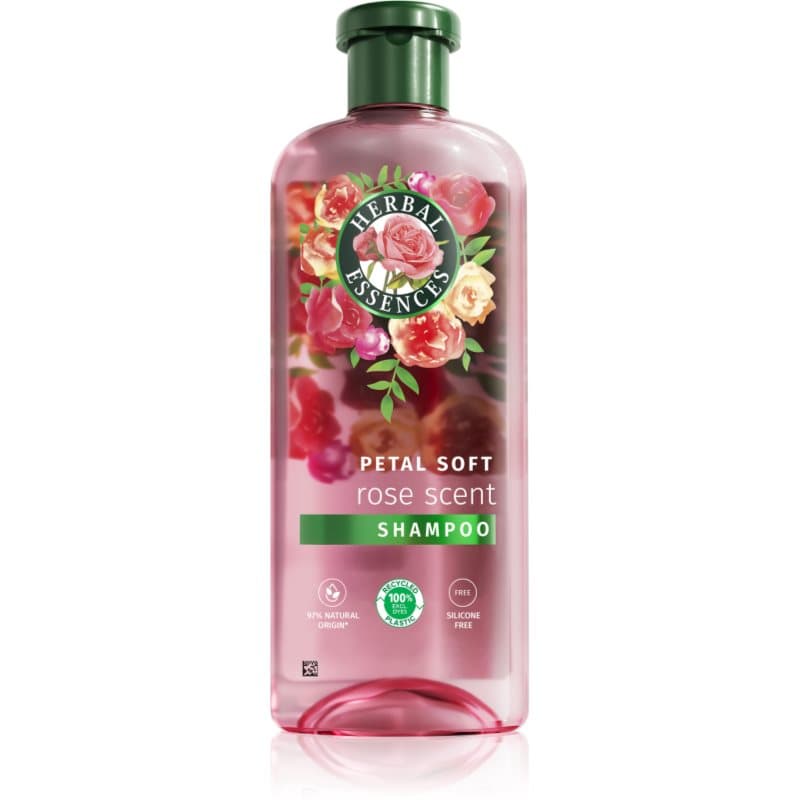 Herbal Essences Rose Scent Petal Soft Shampoo voor Droog en Beschadigd Haar 350 ml