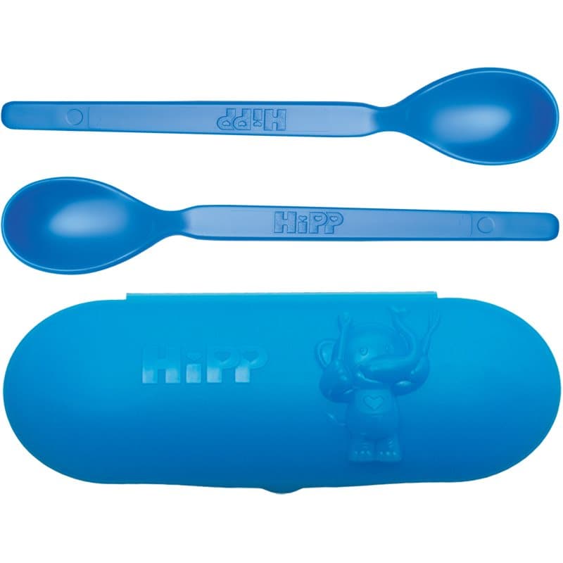 Hipp Spoons Set etensset voor Onderweg Blue