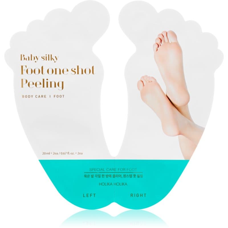 Holika Holika Baby Silky Foot Exfoliërende Voetenmasker voor Gebarsten Huid + Sokken 2x20 ml