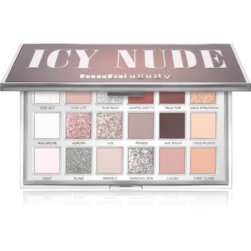 Huda Beauty Icy Nude 18 kleuren oogschaduw palette 16.1 g