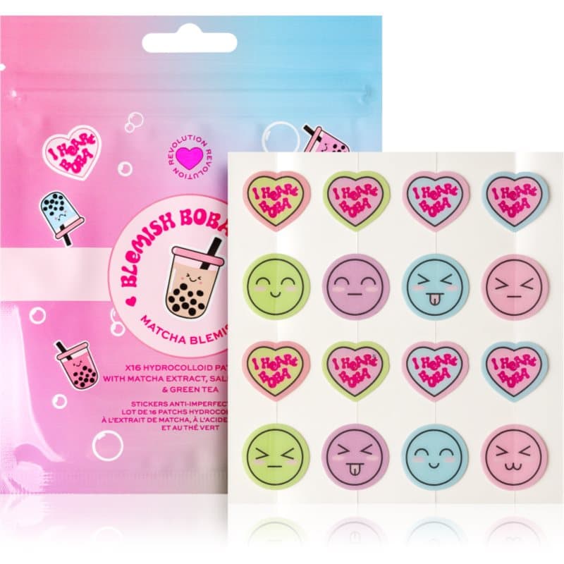 I Heart Revolution Bubble Tea Blemish Boba pleisters voor de problematische huid tegen Acne 16 st