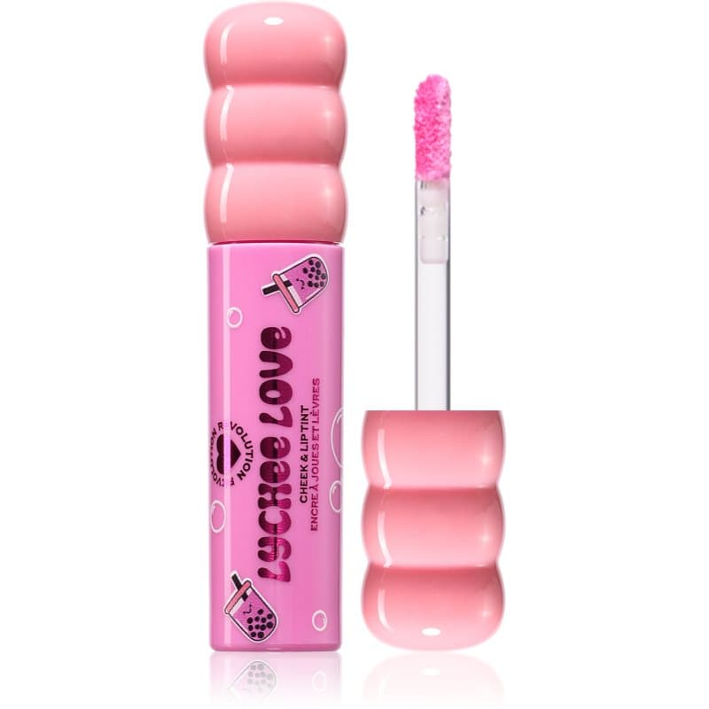 I Heart Revolution Bubble Tea Milky Blush & Lip multifunctionele lip- en gezichts make-up Tint Lychee Love Pink 1.8 ml
