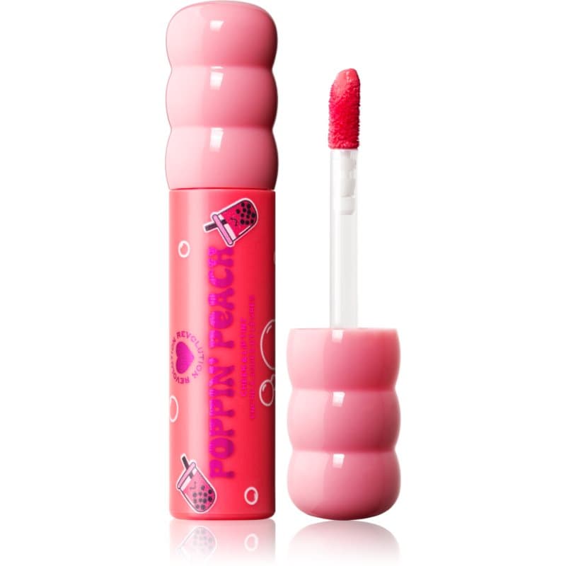 I Heart Revolution Bubble Tea Milky Blush & Lip multifunctionele lip- en gezichts make-up Tint Poppin' Peach 1.8 ml