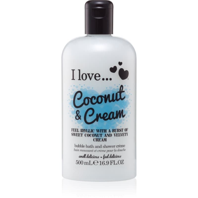 I Love Coconut & Cream Douche en Bad Gel Olie 500 ml