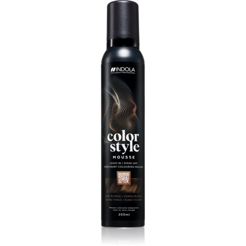 Indola Color Style Mousse toniserende schuim voor het Haar Tint Dark Blonde 200 ml
