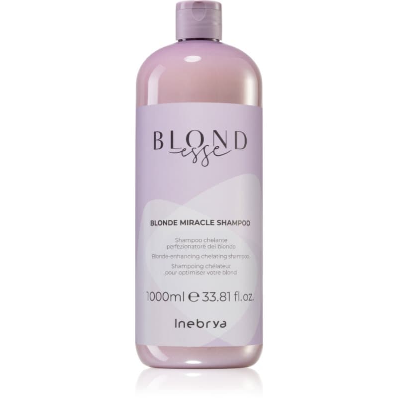 Inebrya BLONDesse Blonde Miracle Shampoo reinigende, ontgiftende shampoo voor Blond Haar 1000 ml