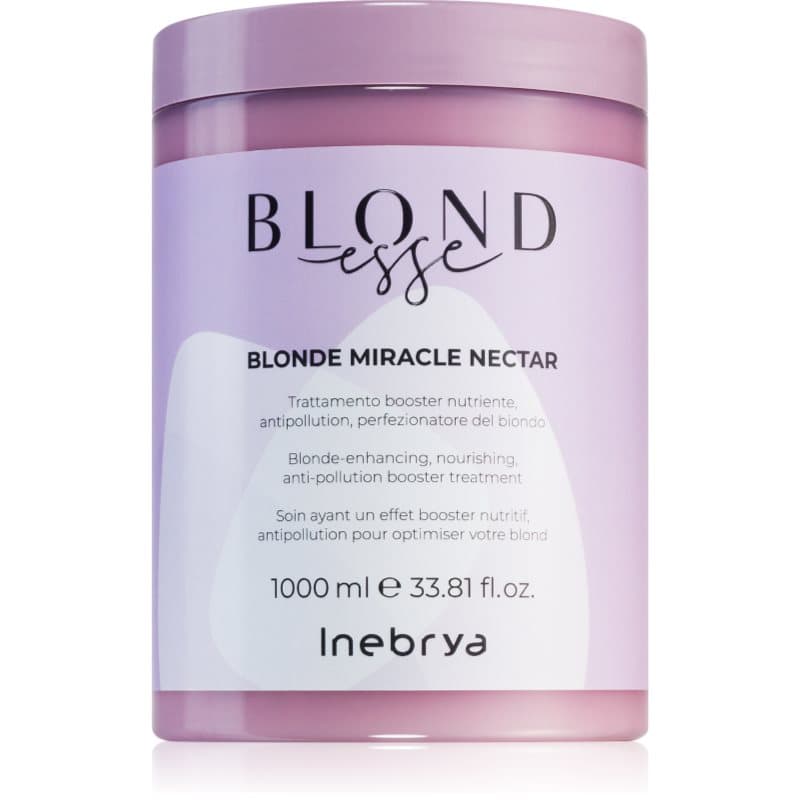 Inebrya BLONDesse Blonde Miracle Nectar Diepe Voedende Kuur voor Blond Haar 1000 ml
