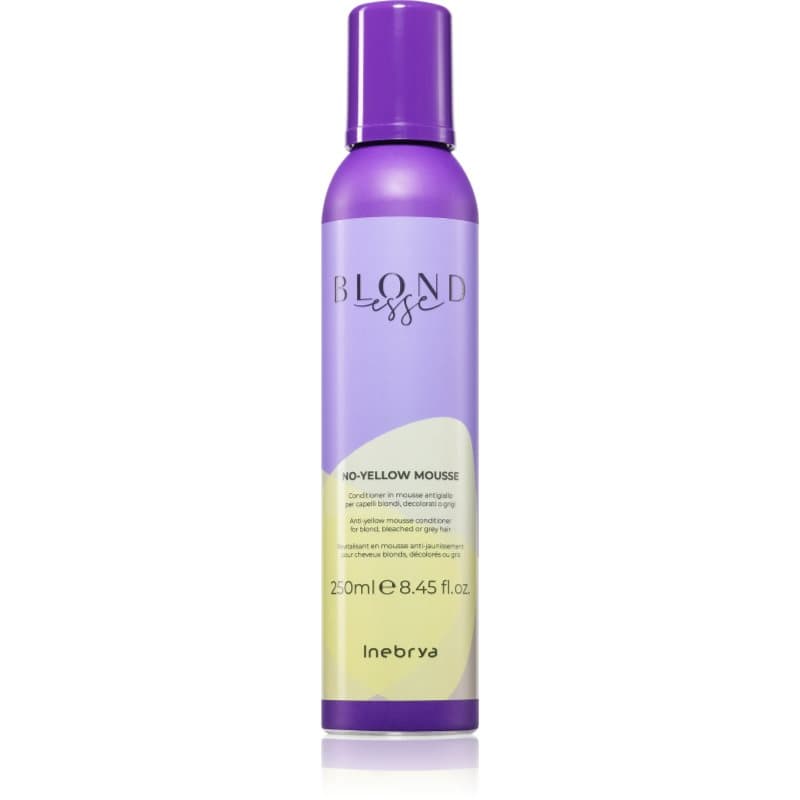 Inebrya BLONDesse No-Yellow Mask Schuim Conditioner neutraliseert gele Tinten 250 ml