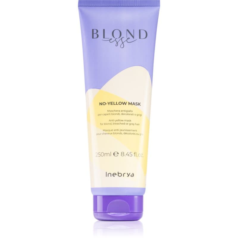Inebrya BLONDesse No-Yellow Mask Haarmasker neutraliseert gele Tinten 250 ml