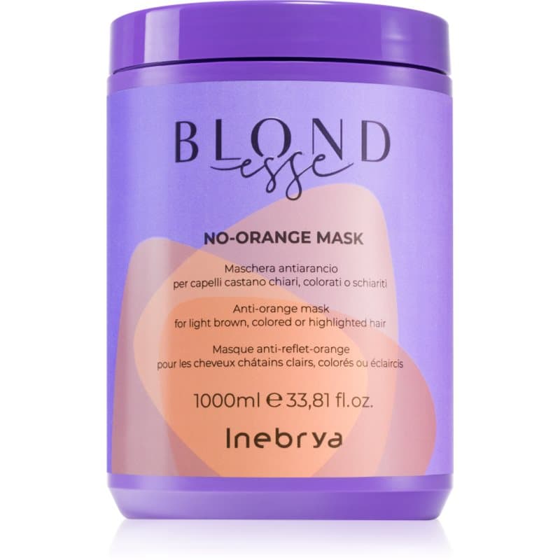 Inebrya BLONDesse No-Orange Mask Haarmasker voor het neutraliseren van koperkleurige ondertonen 1000 ml