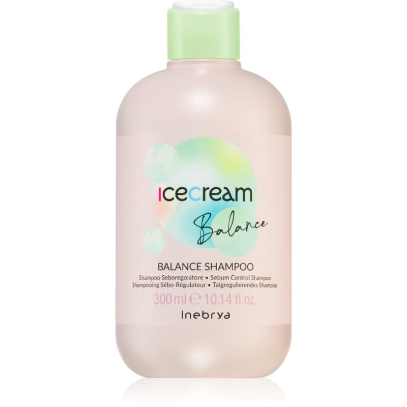 Inebrya Ice Cream Balance Shampoo voor Regulatie van Talgproductie 300 ml