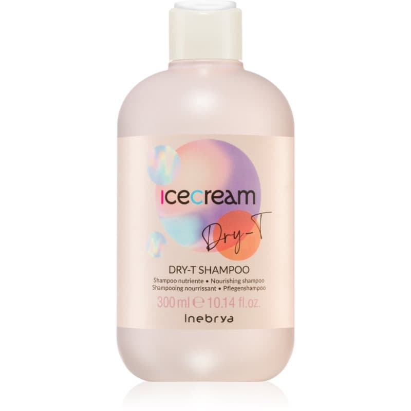 Inebrya Ice Cream Dry-T Voedende Shampoo voor Droog en Beschadigd Haar 300 ml