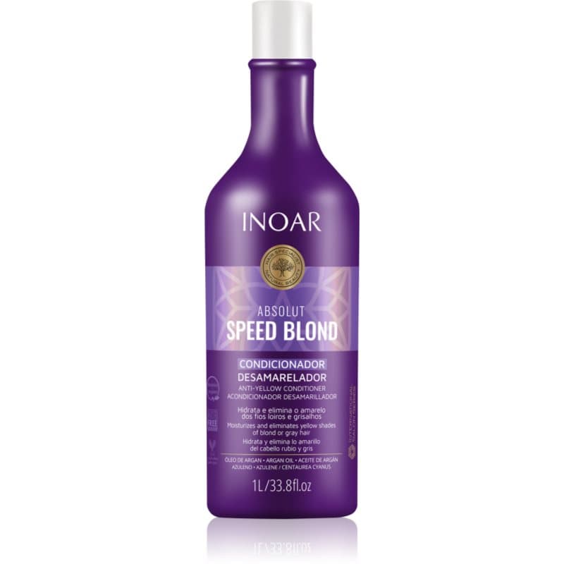 INOAR Absolut Speed Blond conditioner voor blond haar neutraliseert gele Tinten 1000 ml