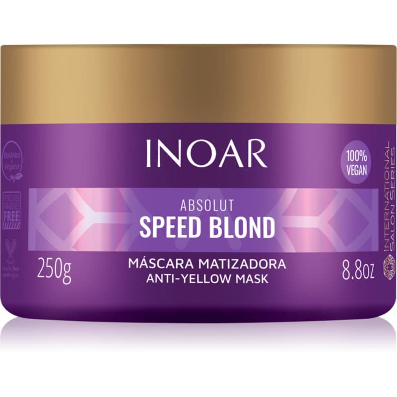 INOAR Absolut Speed Blond Voedende Toning Masker voor Blond Haar 250 g