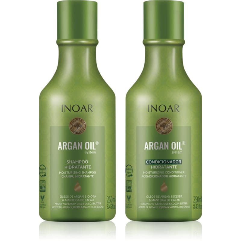 INOAR Argan Oil System set voor Hydratatie en Glans 2x250 ml