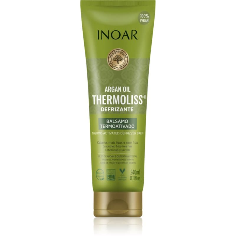 INOAR Argan Oil System Thermoliss Gladmakende Balsem voor het Haar met hittebescherming 240 ml