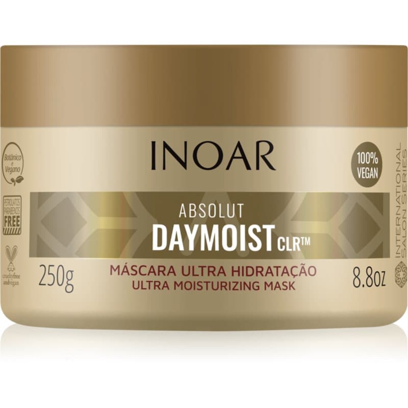 INOAR Absolut Daymoist CLR™ Intensief Hydraterende Masker voor Droog en Gekleurd Haar 250 g