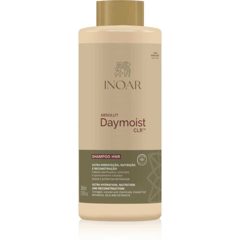 INOAR Absolut Daymoist CLR™ intensief hydraterende shampoo voor Droog en Gekleurd Haar 800 ml