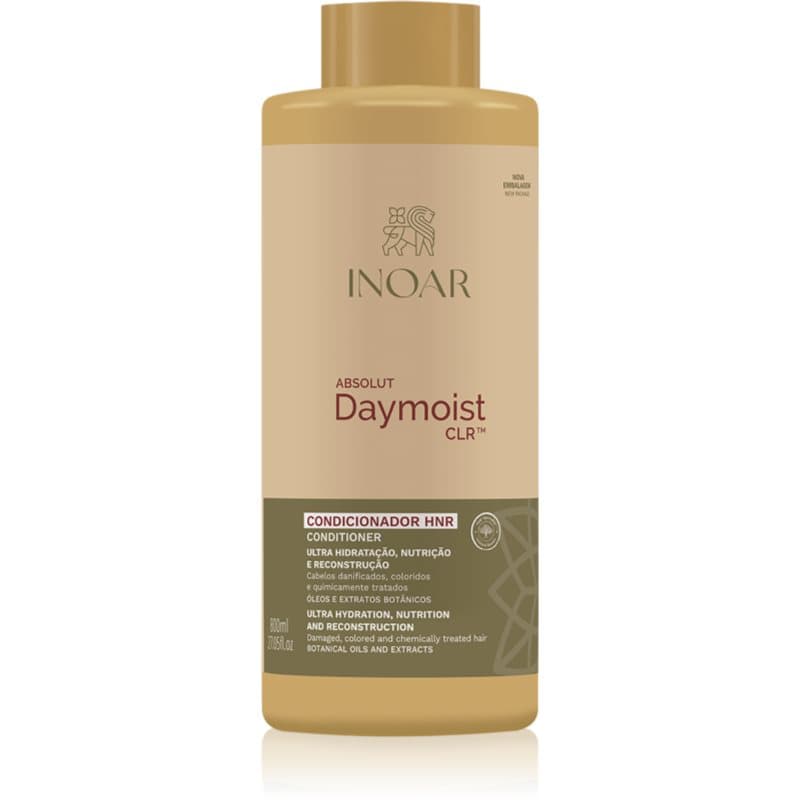 INOAR Absolut Daymoist Conditioner Hydraterende Conditioner voor Beschadigd, Chemisch Behandeld Haar 800 ml