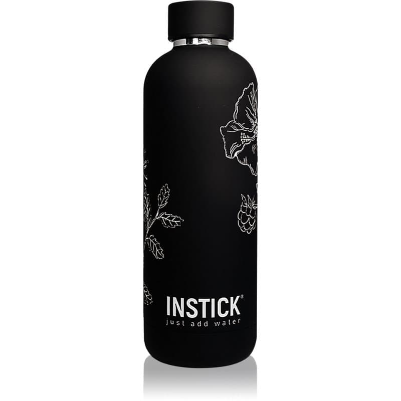 INSTICK Insulated Bottle Slim thermo drinkfles kleur Black 500 ml