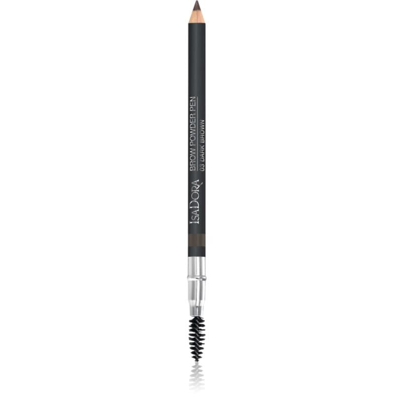 IsaDora Brow Powder Pen Wenkbrauwpotlood met Borstel Tint 03 Dark Brown 1,1 gr