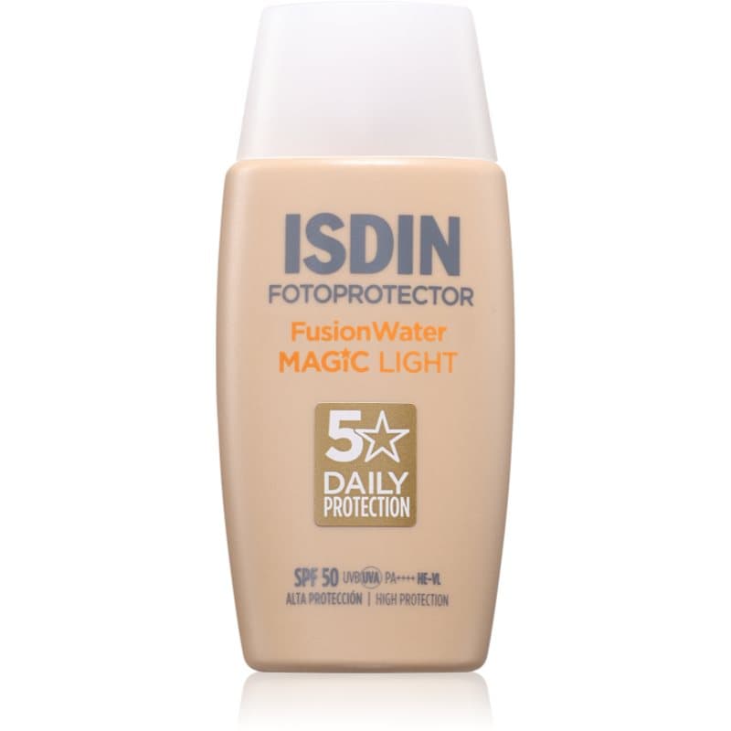 ISDIN Fotoprotector FusionWater Magic Light Bruiningsfluid voor het Gezicht SPF 50 Tint light 50 ml