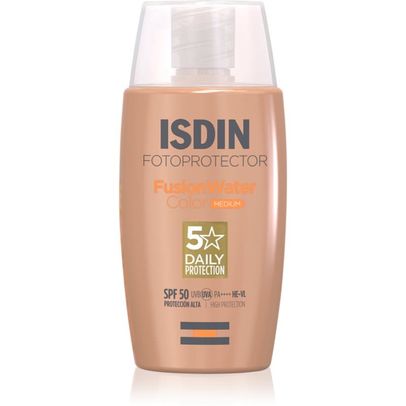 ISDIN Fotoprotector FusionWater beschermende, getinte gezichtsfluid SPF 50 50 ml