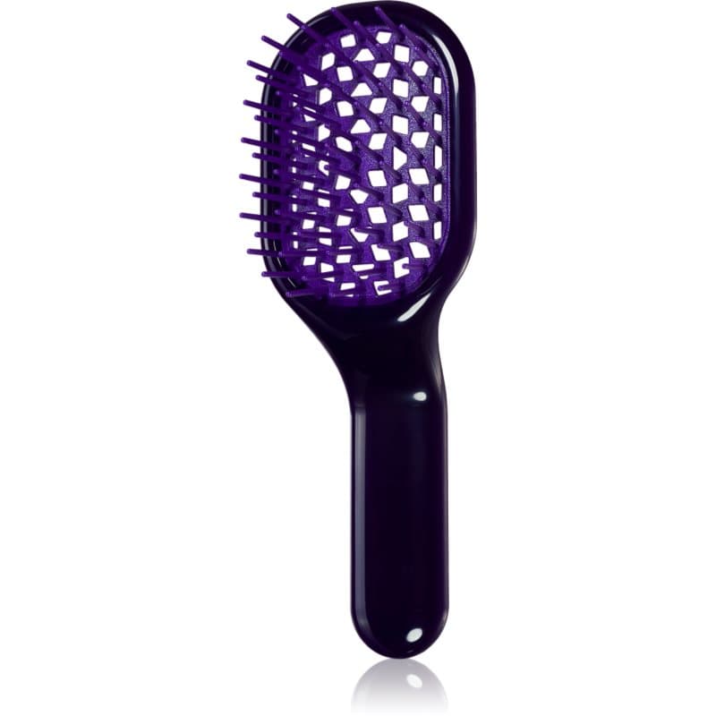 Janeke Curvy Vented Brush platte haarborstel voor Snelle Fohn Styling 15x5 cm